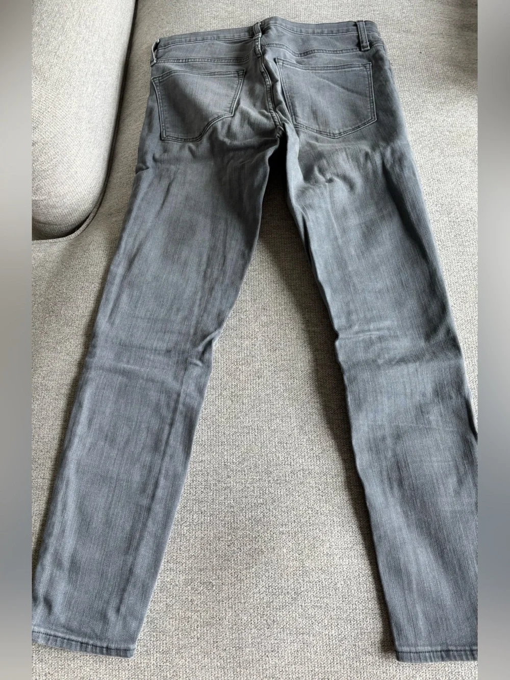 J. Crew High-Rise Slim Jeans — Gray